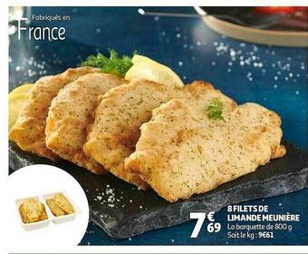 Auchan 8 Filets De Limande Meunière offre