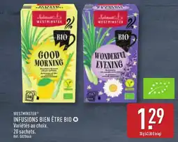 ALDI WESTMINSTER® Infusions bien être bio offre