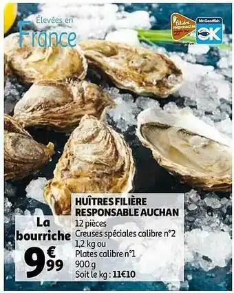 Auchan Huîtres Filière Responsable Auchan offre
