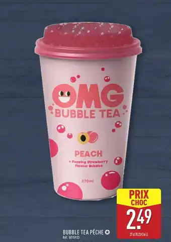 ALDI Bubble tea pêche offre