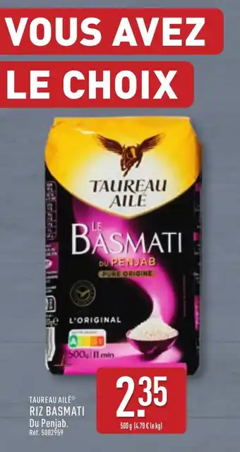 ALDI TAUREAU AILÉ® Riz basmati offre