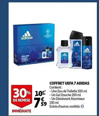 Auchan Coffret Uefa 7 Adidas offre