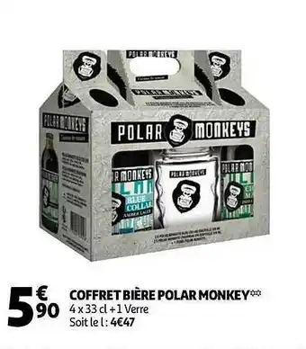 Auchan Coffret Bière Polar Monkey offre