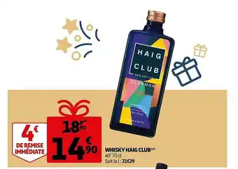 Auchan Whisky Haig Club offre