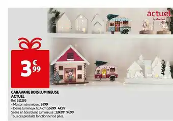 Auchan Caravane Bois Lumineuse Actuel offre