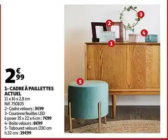 Auchan 1-cadre à Paillettes Actuel offre