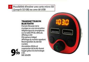 Auchan Transmetteur Fm Bluetooth offre
