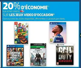 Auchan Jeux Video D'occasion offre