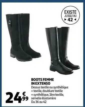 Auchan Boots Femme In Extenso offre