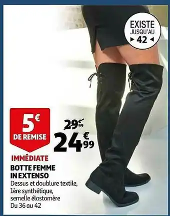 Auchan Botte Femme In Extenso offre