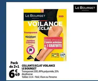 Auchan Collant éclat Voilance Le Bourget offre