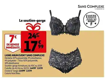 Auchan Ligne Arum Event Sans Complexe offre