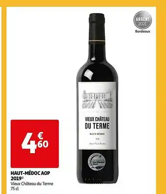 Auchan Haut-médoc Aop 2019 Vieux Château Du Terme offre