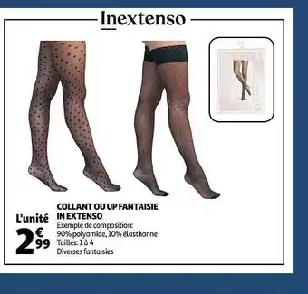 Auchan Collant Ou Up Fantaisie In Extenso offre