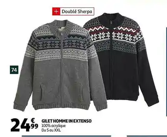Auchan Gilet Homme In Extenso offre