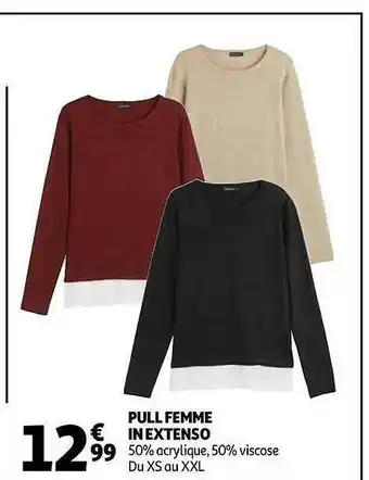 Auchan Pull Femme In Extenso offre