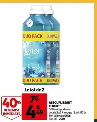 Auchan Assouplissant Lenor offre