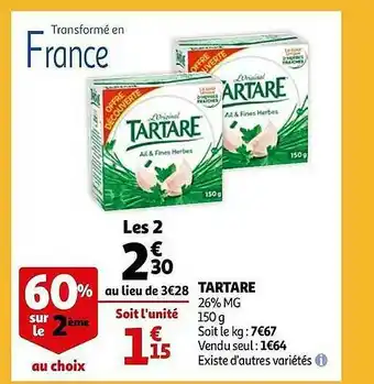 Auchan Tartare offre