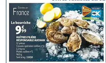 Auchan Huîtres Filière Responsable Auchan offre