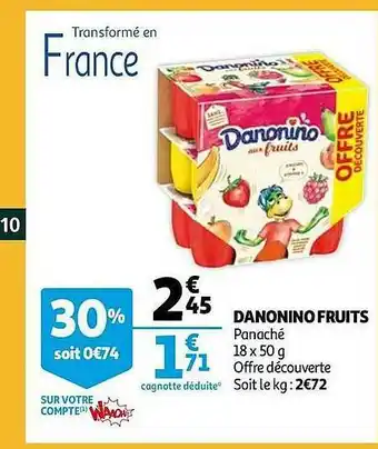 Auchan Danonino Fruits offre