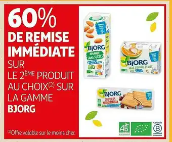 Auchan La Gamme Bjorg offre
