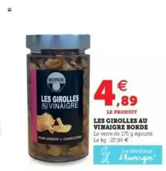 Les Girolles Au Vinaigre Borde