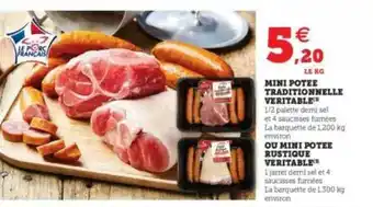 Hyper U Mini Potée Traditionnelle Véritable Ou Mini Potée Rustique Véritable offre