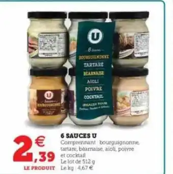 Hyper U 6 Sauces U offre