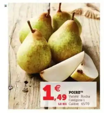 Hyper U Poire offre