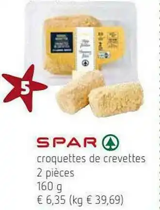 Spar Croquettes De Crevettes Spar offre