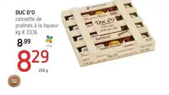 Spar Caissette De Pralines à La Liqueur Duc D'o offre