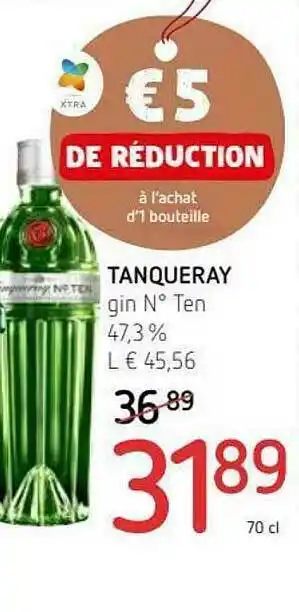 Spar Gin N° Ten 47,3% Tanqueray offre