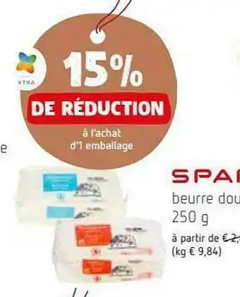 Spar Beurre Doux Spar offre
