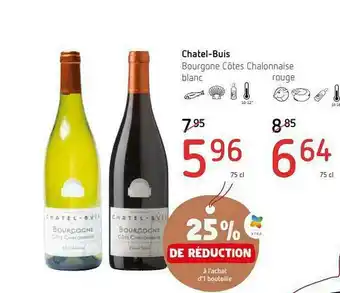 Spar Chatel-buis Bourgogne Côtes Chalonnaise Blanc offre