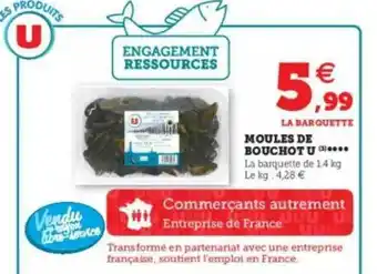 Super U Moules De Bouchot U offre