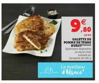 Super U Galette De Pomme De Terre Hurst offre
