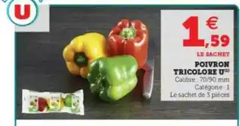 Super U Poivron Tricolore U offre