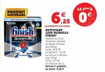 Super U Nettoyant Lave-vaisselle Finish offre