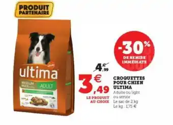 Super U Croquettes Pour Chien Ultima offre
