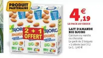 U Express Lait D'amande Bio Bjorg offre