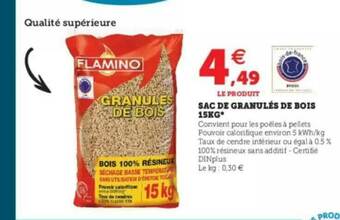 Super U Sac De Granulés De Bois 15 Kg offre