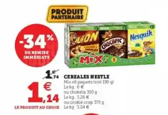 U Express Cereales Nestlé -34% De Remise Immédiate offre