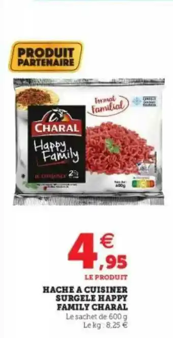 U Express Hache à Cuisiner Surgelé Happy Family Charal offre