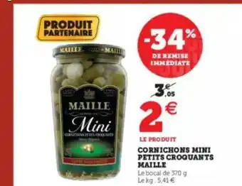 U Express Cornichons Mini Petits Croquants Maille -34% De Remise Immédiate offre