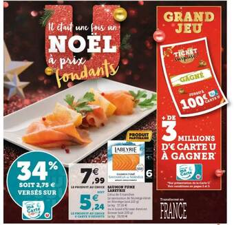 U Express Saumon Fume Labeyrie offre