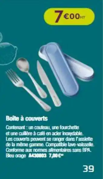 Boîte à Couverts
