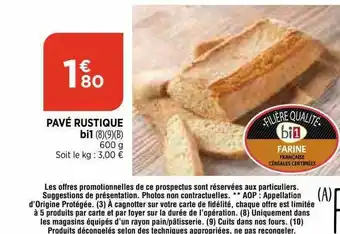 Maximarché Pavé Rustique Bi1 offre