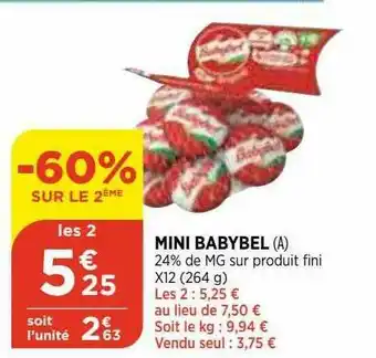 Maximarché Mini Babybel offre