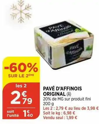 Pavé D'affinois Original