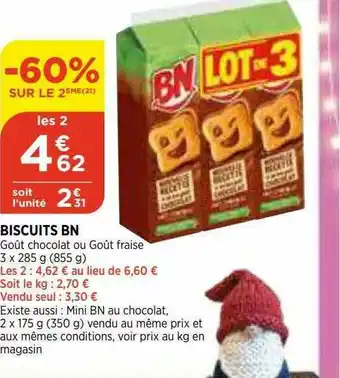 Maximarché Biscuits Bn offre